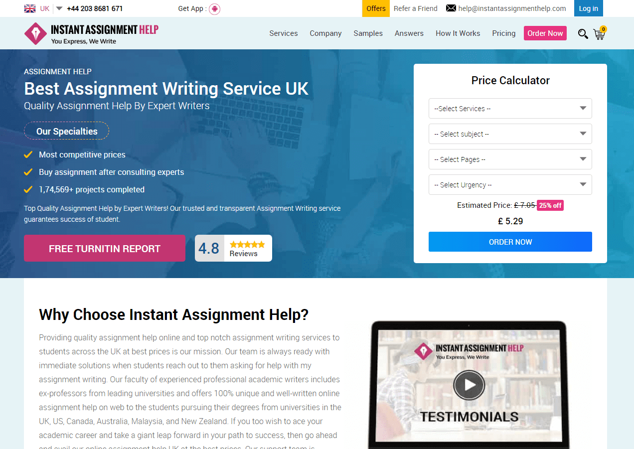 InstantAssignmentHelp.com Review