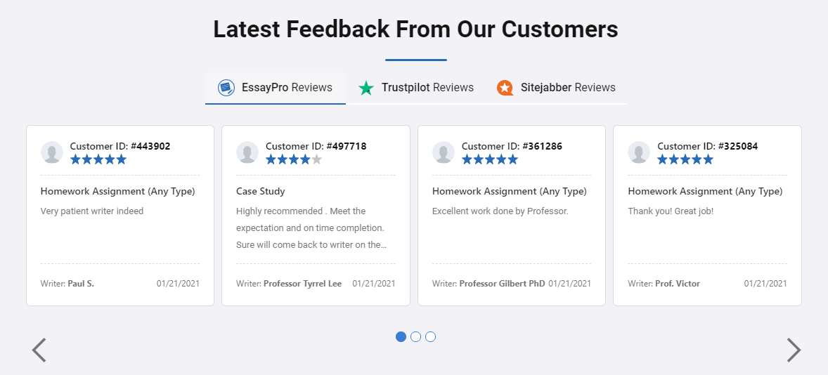 essaypro.com review customer reviews